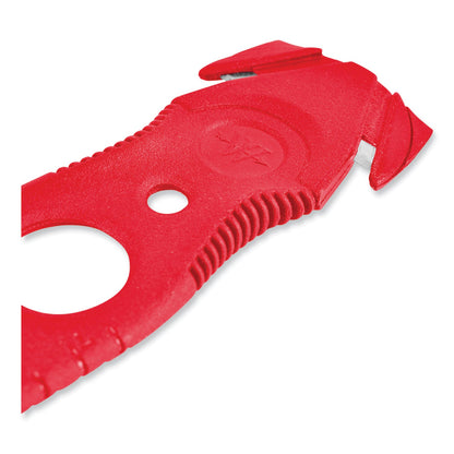 Westcott Safety Cutter, 1.2" Blade, 5.75" Plastic Handle, Red, 5/Pack