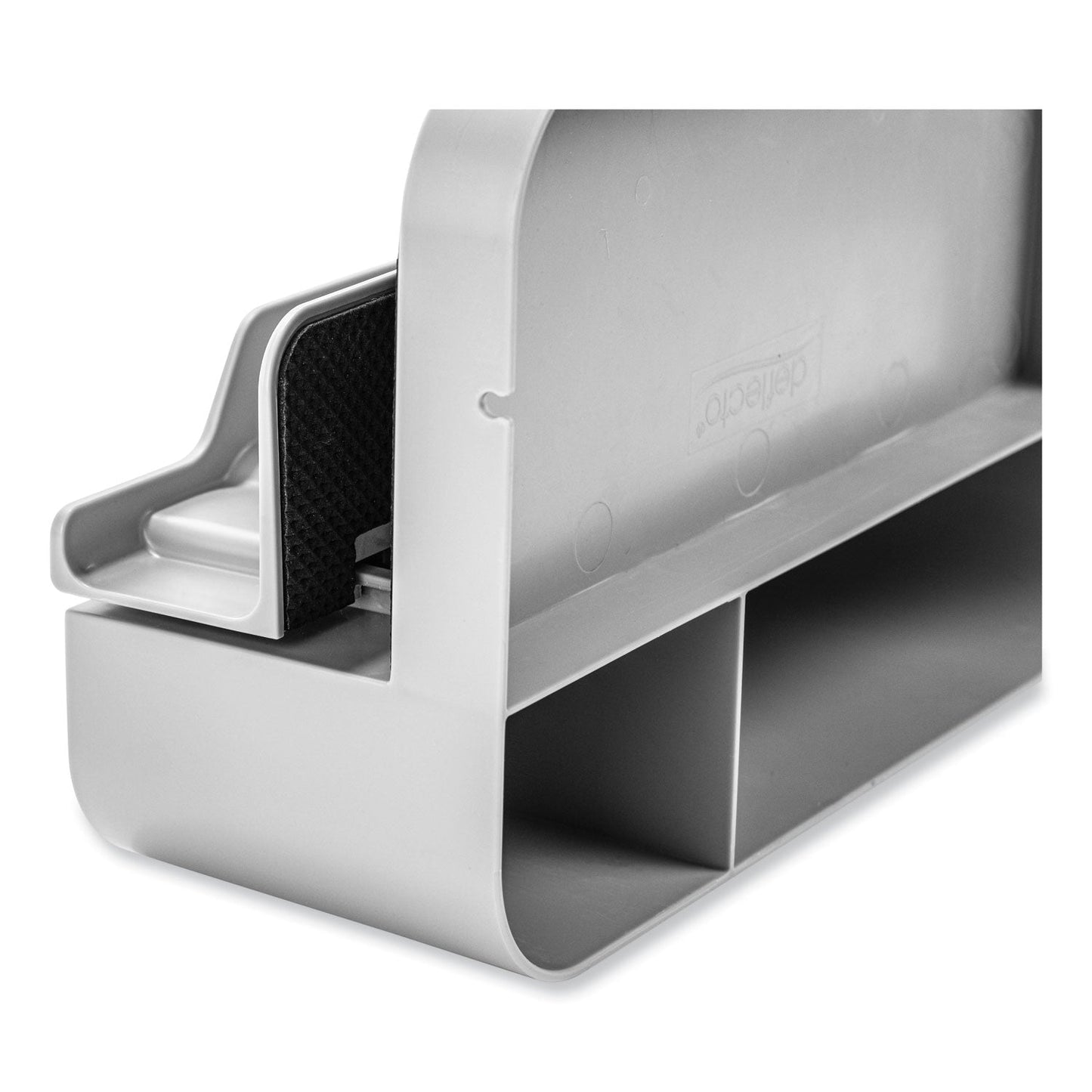 deflecto Standing Desk Large Desk Organizer, Two Sections, 9 x 6.17 x 3.5, Gray