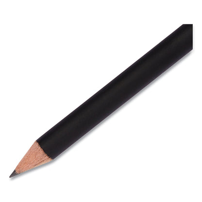 Paper Mate Mirado Black Warrior Pencil, HB (#2), Black Lead, Black Matte Barrel, Dozen