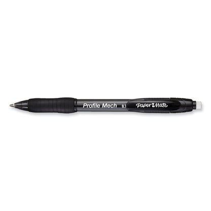 Paper Mate Profile Mechanical Pencils, 0.7 mm, HB (#2), Black Lead, Black Barrel, 36/Pack