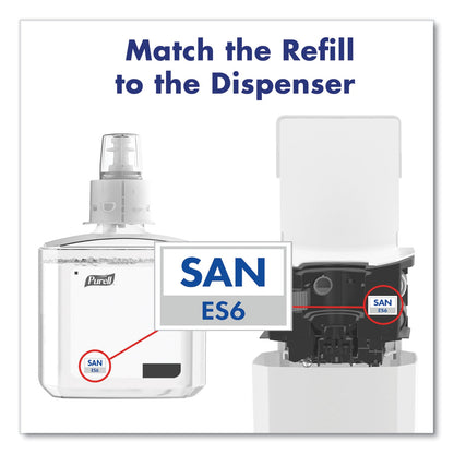 PURELL ES6 Touch Free Hand Sanitizer Dispenser, 1,200 mL, 5.25 x 8.56 x 12.13, White