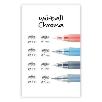 uniball Chroma Mechanical Pencil, 0.7 mm, HB (#2), Black Lead, Cobalt Barrel, Dozen