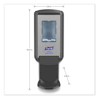 PURELL CS4 Hand Sanitizer Dispenser, 1,200 mL, 4.88 x 8.19 x 11.38, Graphite