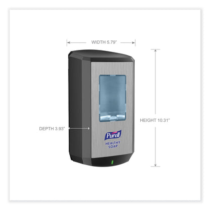 PURELL CS6 Soap Touch-Free Dispenser, 1,200 mL, 4.88 x 8.8 x 11.38, Graphite