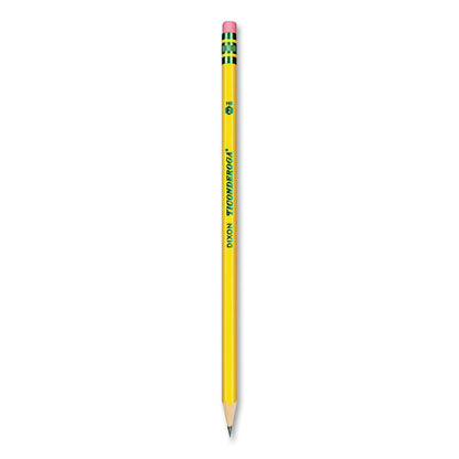Ticonderoga Pre-Sharpened Pencil, HB (#2), Black Lead, Yellow Barrel, Dozen