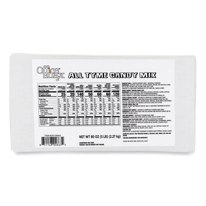 Office Snax Candy Assortments, All Tyme Candy Mix, 5 lb Carton