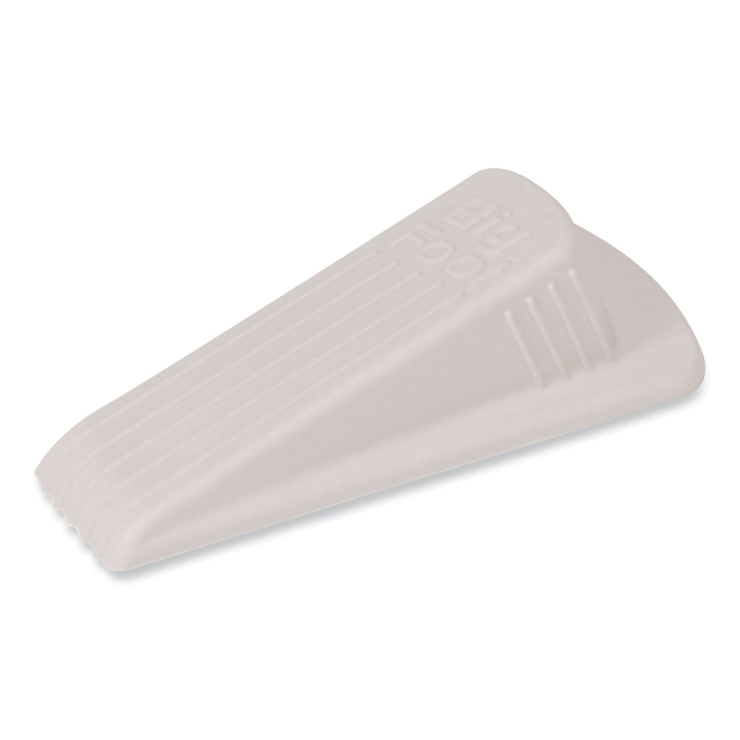 Master Caster Big Foot Doorstop, No Slip Rubber Wedge, 2.25w x 4.75d x 1.25h, Beige, 2/Pack
