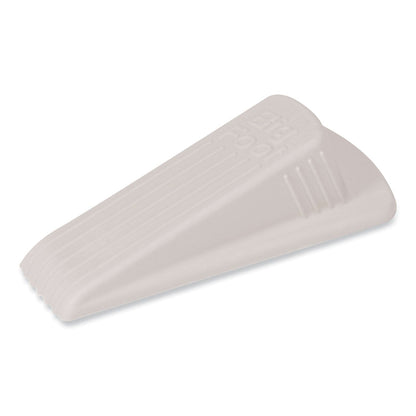 Master Caster Big Foot Doorstop, No Slip Rubber Wedge, 2.25w x 4.75d x 1.25h, Beige, 2/Pack