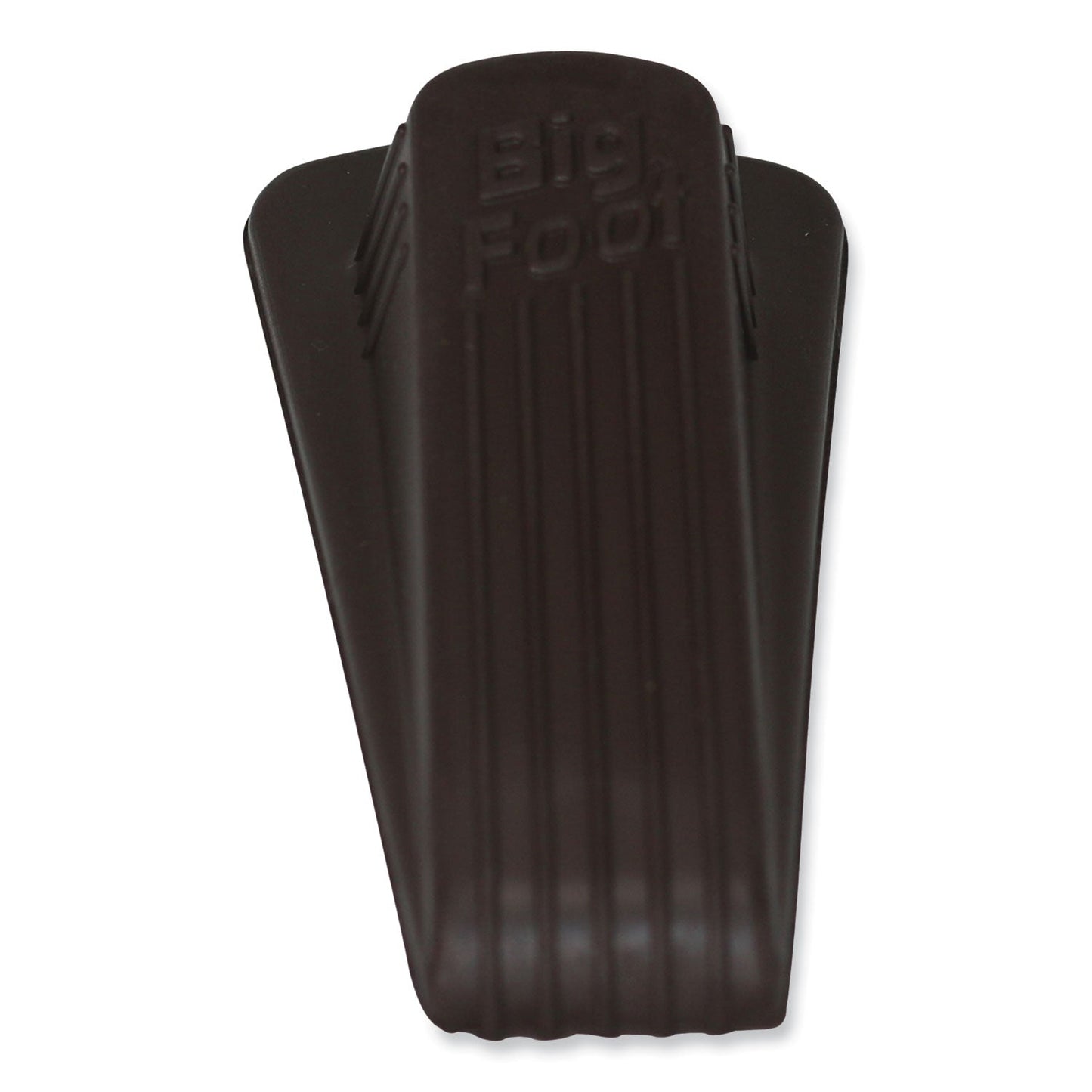 Master Caster Big Foot Doorstop, No Slip Rubber Wedge, 2.25w x 4.75d x 1.25h, Brown, 2/Pack