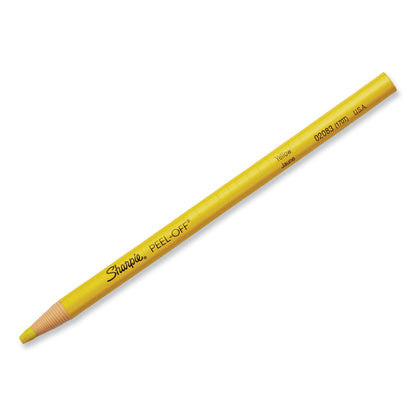 Sharpie Peel-Off China Markers, Yellow, Dozen
