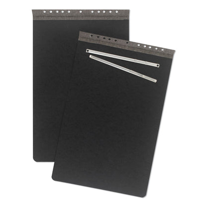 ACCO Pressboard Report Cover with Tyvek Reinforced Hinge, Two-Piece Prong Fastener, 3" Capacity, 11 x 17,  Black/Black