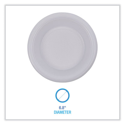 Boardwalk Hi-Impact Plastic Dinnerware, Bowl, 10 to 12 oz, White, 1,000/Carton