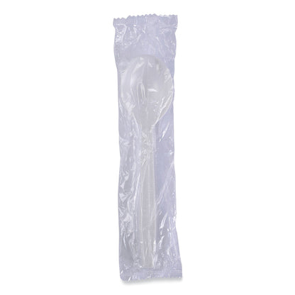 Boardwalk Heavyweight Wrapped Polypropylene Cutlery, Soup Spoon, White, 1,000/Carton