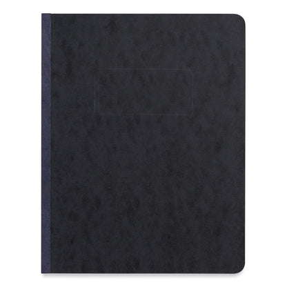 Universal Pressboard Report Cover, Two-Piece Prong Fastener, 3" Capacity, 8.5 x 11, Black/Black