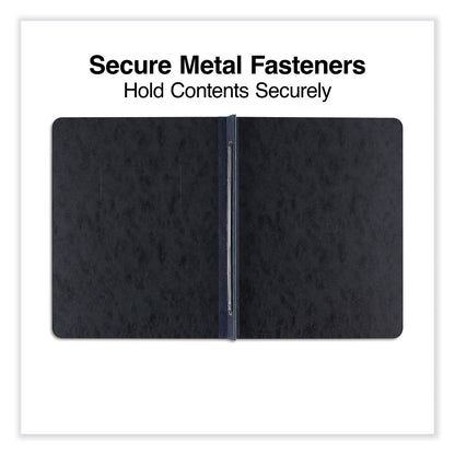 Universal Pressboard Report Cover, Two-Piece Prong Fastener, 3" Capacity, 8.5 x 11, Black/Black