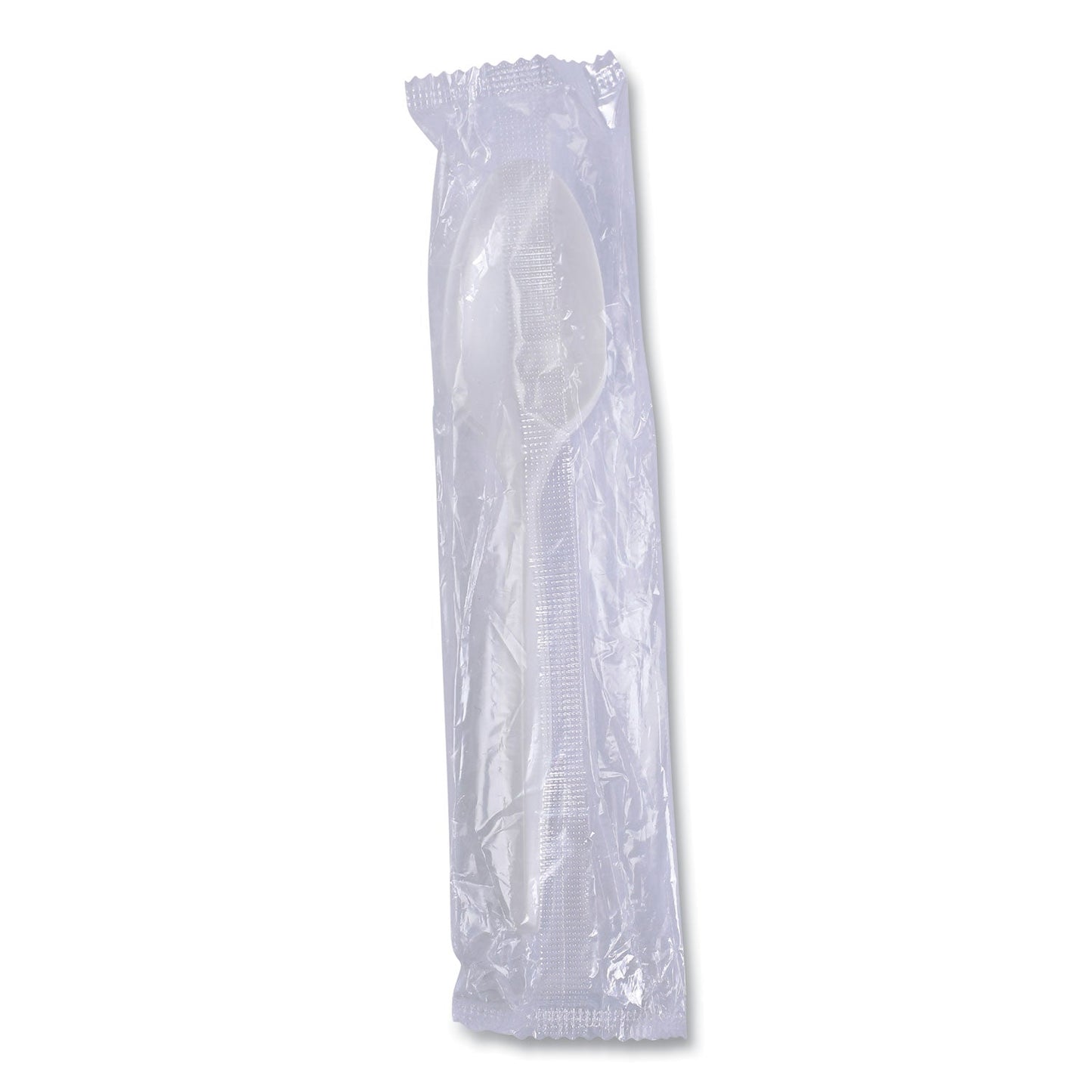 Boardwalk Mediumweight Wrapped Polypropylene Cutlery, Teaspoon, White, 1,000/Carton