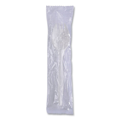 Boardwalk Mediumweight Wrapped Polypropylene Cutlery, Spork, White, 1,000/Carton