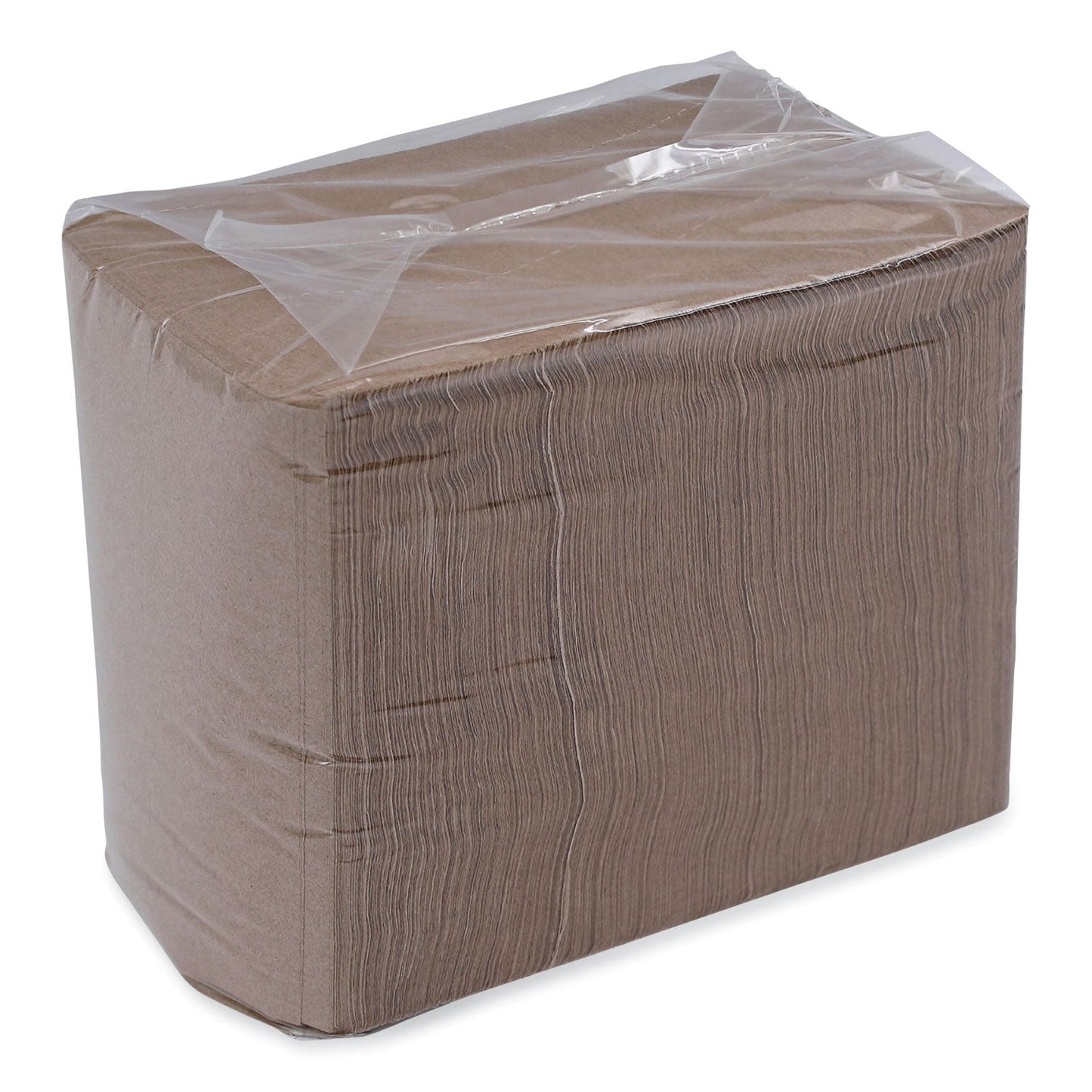 Boardwalk 1/4-Fold Lunch Napkins, 1-Ply, 12 x 12, Kraft, 500/Pack, 12 Packs/Carton