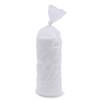 Boardwalk Deerfield Hot Cup Lids, Fits 10 oz to 20 oz Cups, White, Plastic, 50/Pack, 20 Packs/Carton