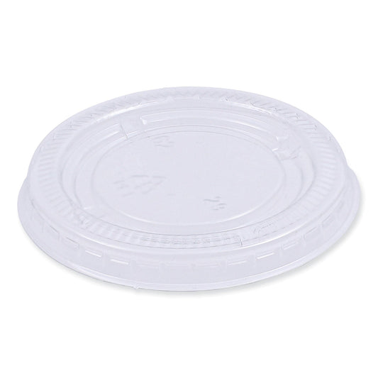 Boardwalk Souffle/Portion Cup Lids, Fits 2 oz Portion Cups, Clear, 2,500/Carton