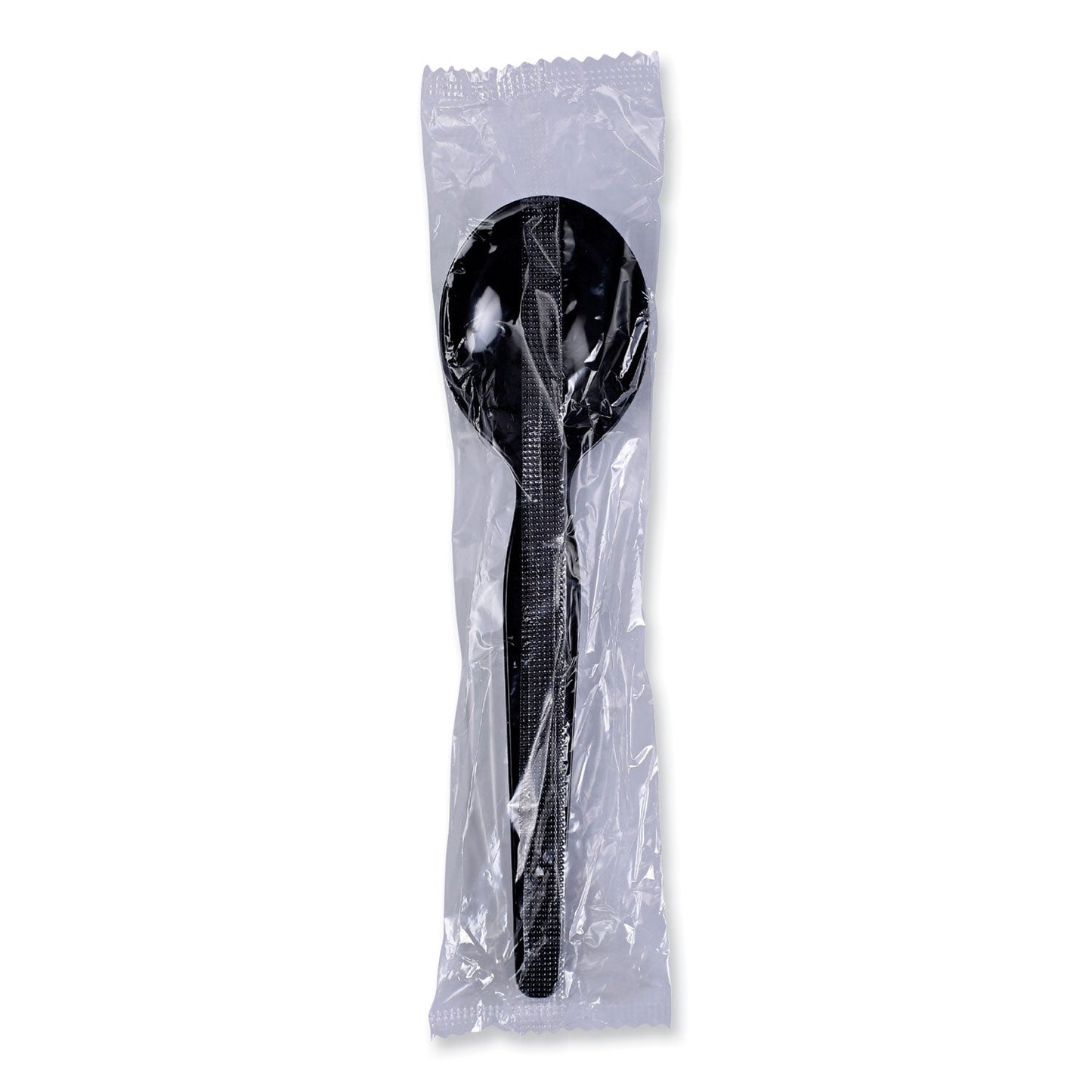 Boardwalk Heavyweight Polystyrene Cutlery, Soup Spoon, Black, 1000/Carton