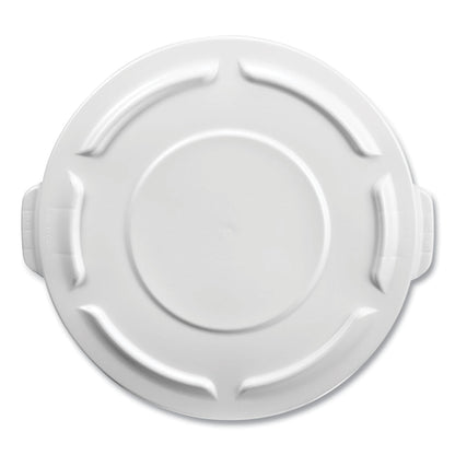Rubbermaid Round Flat Top Lid, for 32 gal Round BRUTE Containers, 22.25" Diameter, Blue