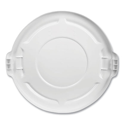 Rubbermaid Round Flat Top Lid, for 32 gal Round BRUTE Containers, 22.25" Diameter, Blue