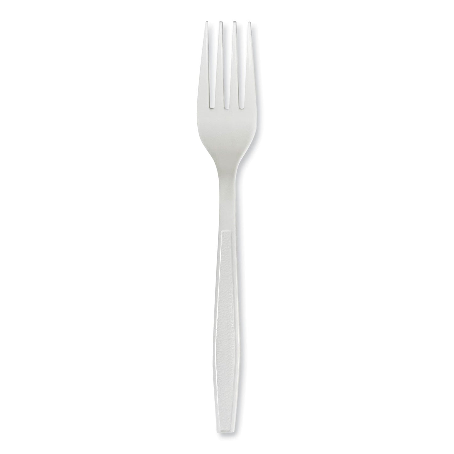 Boardwalk Heavyweight Polypropylene Cutlery, Fork, White, 1000/Carton