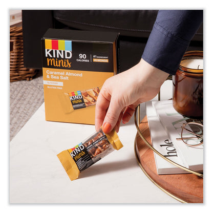 KIND Minis, Caramel Almond Nuts/Sea Salt, 0.7 oz, 10/Pack