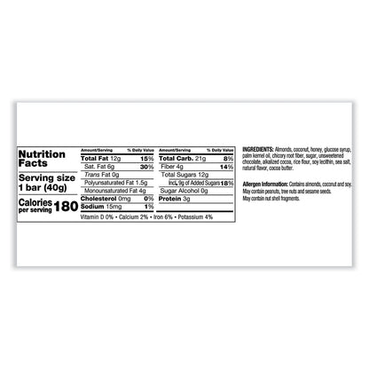 KIND Fruit and Nut Bars, Dark Chocolate Almond and Coconut, 1.4 oz Bar, 12/Box