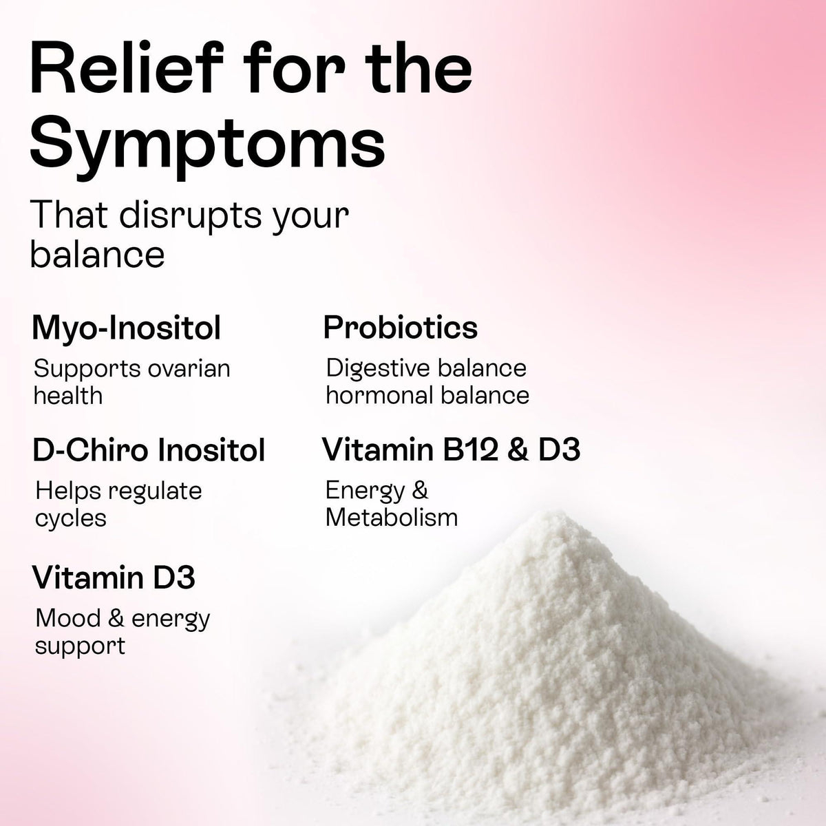 Myo Inositol & D Chiro Inositol Powder   Inositol Powder Supplement for Women Hormone Balance & Healthy Ovarian Support   Myo Inositol 40:1 Blend Great Alternative to Capsules (12.91 oz)