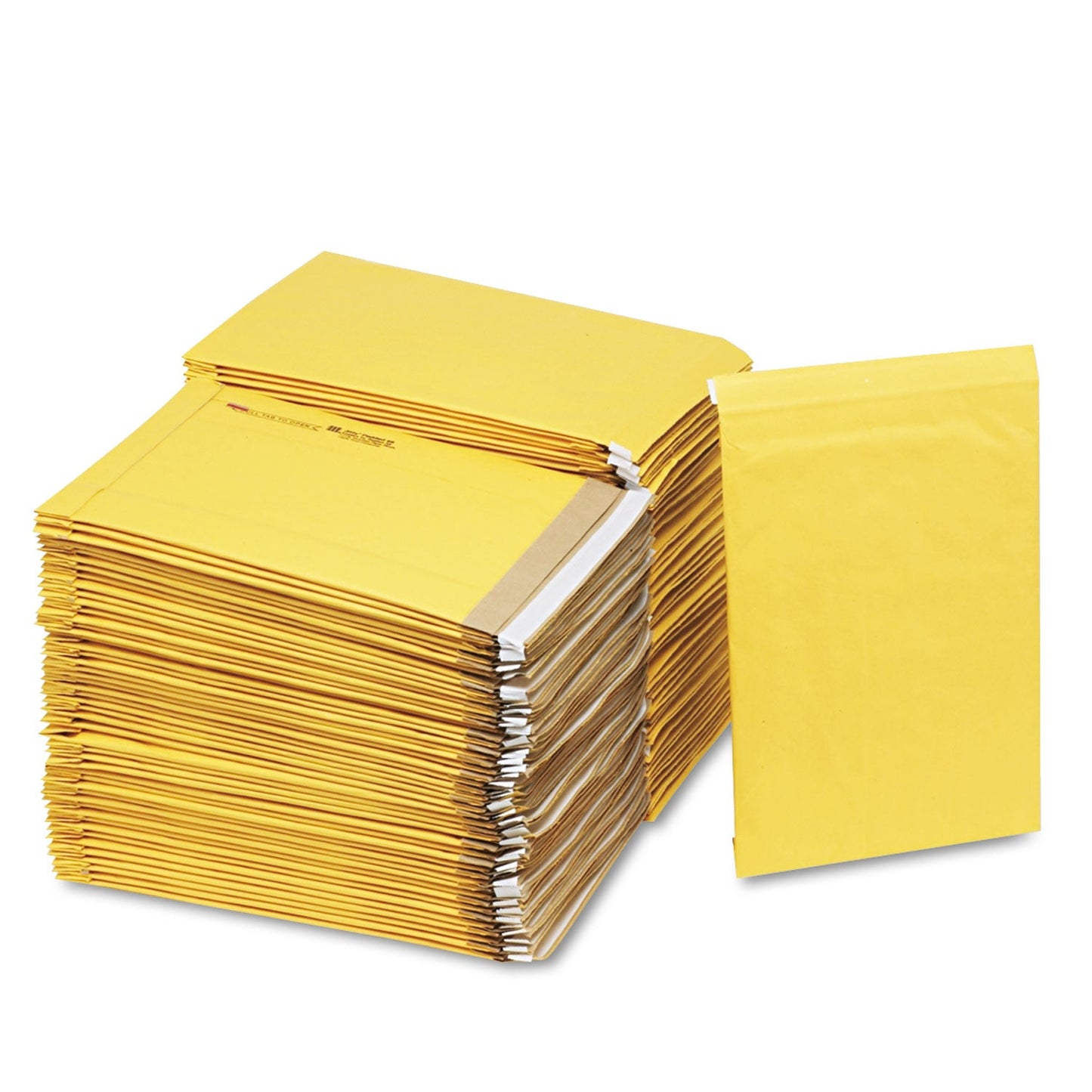 Sealed Air Jiffy Padded Mailer, #5, Paper Padding, Self-Adhesive Closure, 10.5 x 16, Golden Kraft, 100/Carton