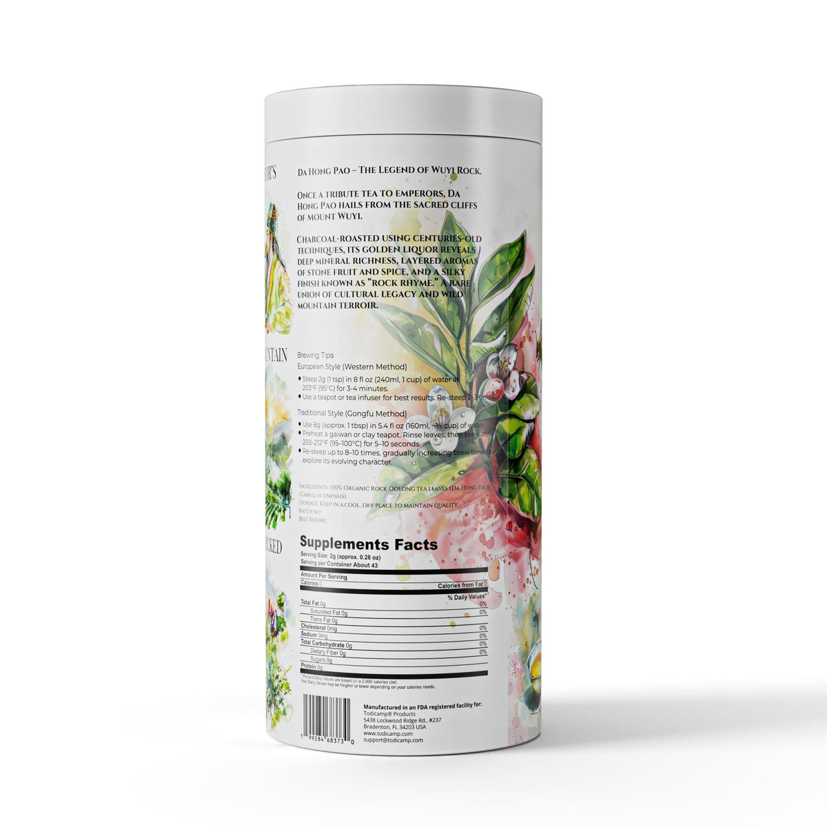 Da Hong Pao Oolong Tea Loose Leaf – Authentic Wuyi Rock Oolong Tea from China – Premium Roasted Chinese Tea – Organic Loose Leaf Tea – Traditional High Mountain Oolong