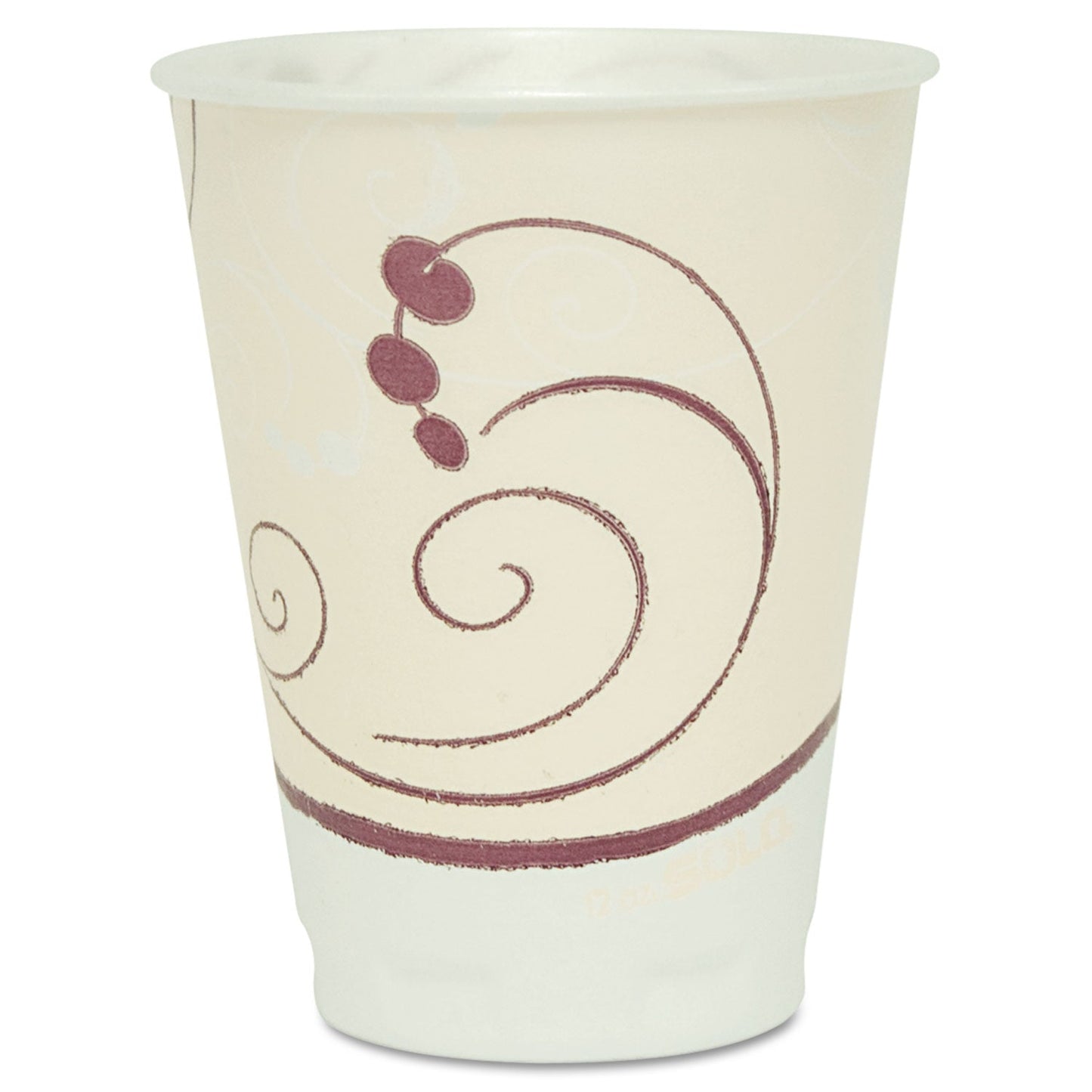 Dart Trophy Plus Dual Temperature Insulated Cups in Symphony Design, 12 oz, Beige, 1,000/Carton