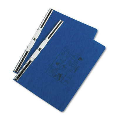 ACCO PRESSTEX Covers with Storage Hooks, 2 Posts, 6" Capacity, 14.88 x 8.5, Dark Blue