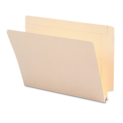 Smead Heavyweight Manila End Tab Expansion Folders, Straight Tabs, Letter Size, 1.5" Expansion, 50/Box