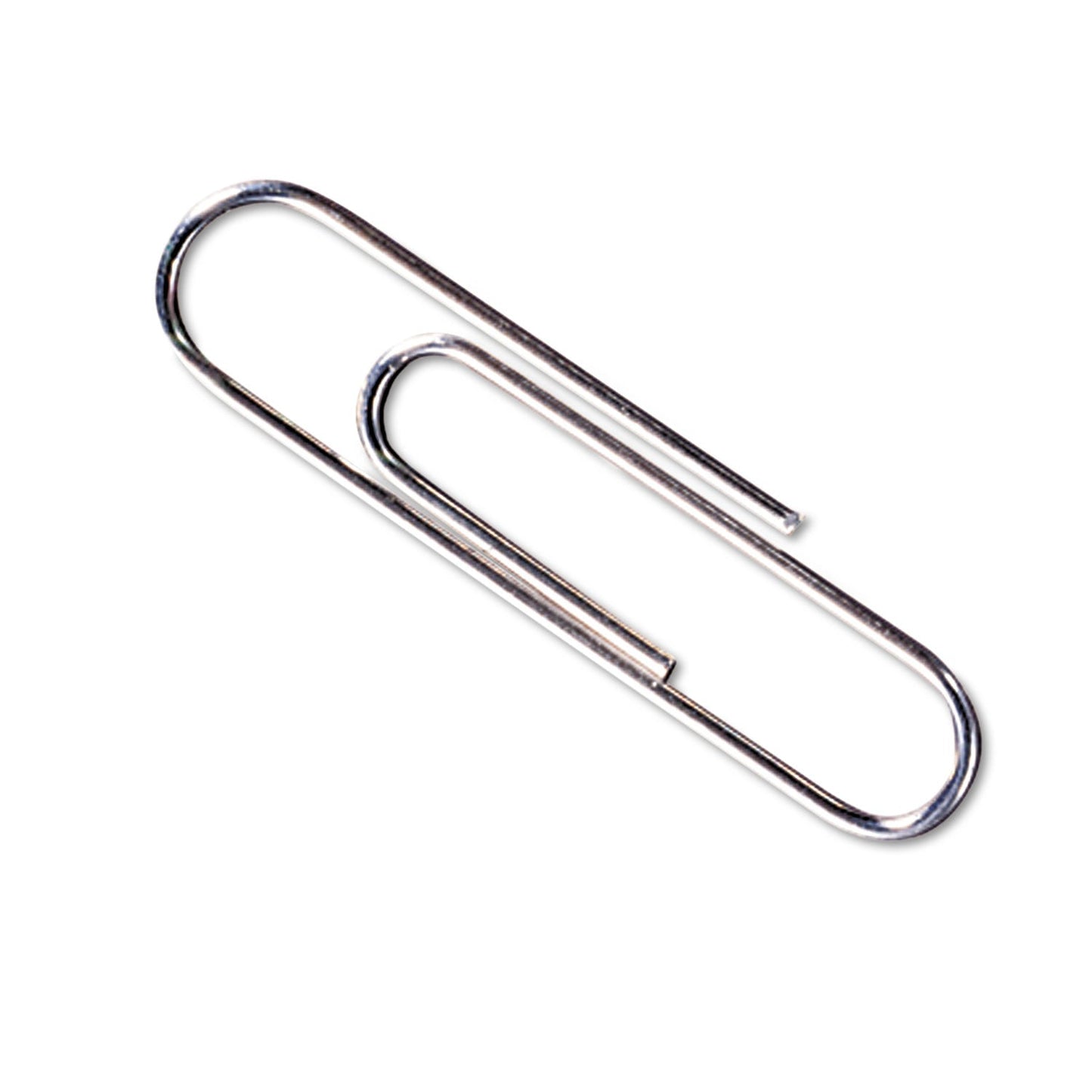 ACCO Premium Heavy-Gauge Wire Paper Clips, #1, Smooth, Silver, 100 Clips/Box, 10 Boxes/Pack