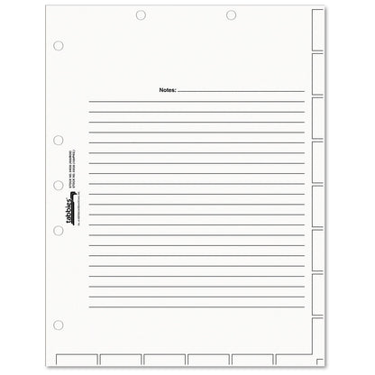 Tabbies Medical Chart Index Divider Sheets, Untabbed, 11 x 8.5, White, 400/Box