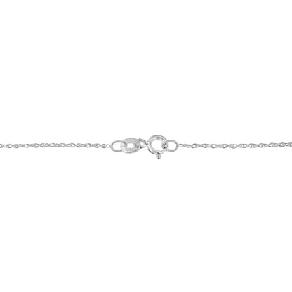 10KT Two Tone Gold 1/6 cttw Diamond Floating Heart Pendant Necklace (K-L, I1-I2)