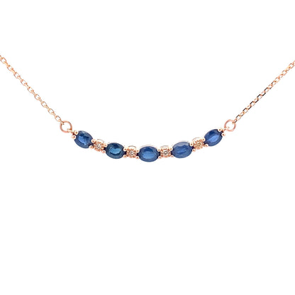 .73ct Sapphire Diamond Fashion Pendants 10KT Rose Gold