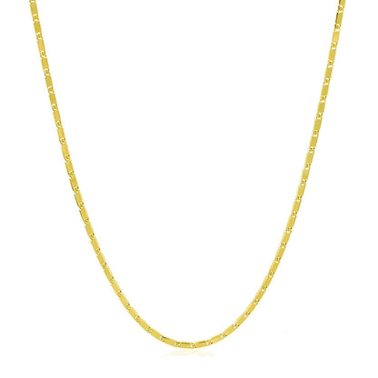 14k Yellow Gold Lumina Pendant Chain 1.0mm
