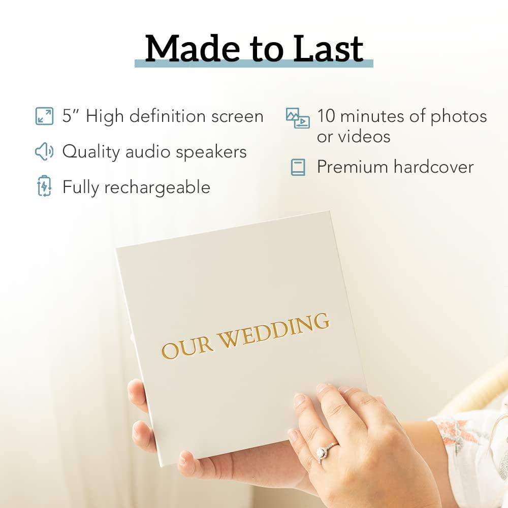 Memories Video Book   Create Your Own Digital Greeting Card Gift with Your Memories   Anniversary Christmas Wedding   Plays 10 Minutes of Video and Photos