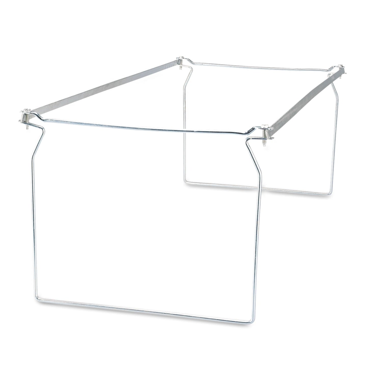 Universal Screw-Together Hanging Folder Frame, Letter Size, 23" to 26.77" Long, Silver