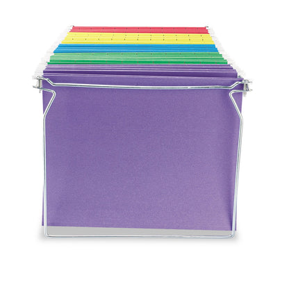 Universal Screw-Together Hanging Folder Frame, Letter Size, 23" to 26.77" Long, Silver