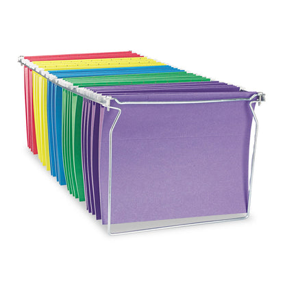 Universal Screw-Together Hanging Folder Frame, Letter Size, 23" to 26.77" Long, Silver