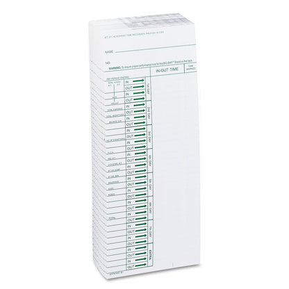Acroprint Time Clock Cards for Acroprint ATT310, One Side, 4 x 10, 200/Pack