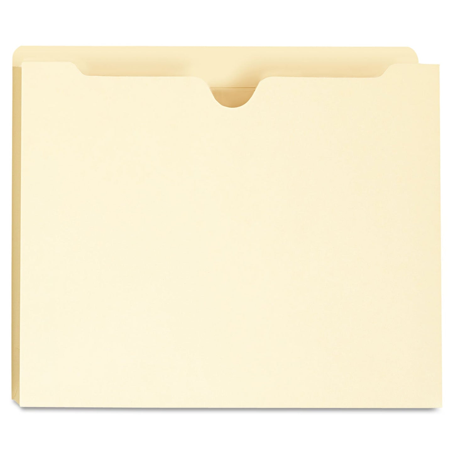 Universal Deluxe Manila File Jackets with Reinforced Tabs, Straight Tab, Letter Size, Manila, 50/Box