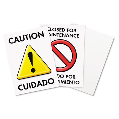 Headline Floor Tent Sign, Doublesided, Plastic, 10.5 x 25.5, Yellow