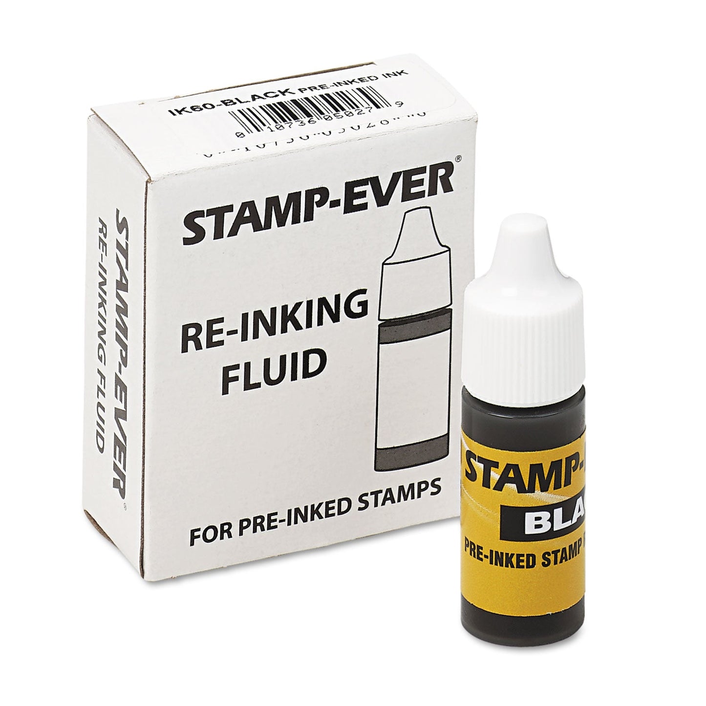 Trodat Refill Ink for Clik! and Universal Stamps, 7 mL Bottle, Black