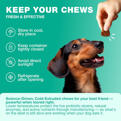 Probiotics for Dogs Gut & Digestive Health, Itchy Skin & Yeast Support